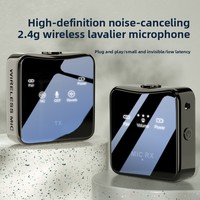 Nouveau microphone cravate sans fil transfrontalier professionnel à réduction de bruit mini carré omnidirectionnel GL51 60Hz-15KHz pour la maison