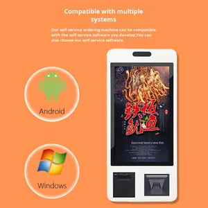 21.5/32inch thương mại tự phục vụ đặt hàng tất cả-trong-một thiết bị đầu cuối siêu thị tiền mặt đăng ký quảng cáo - Product Image 5