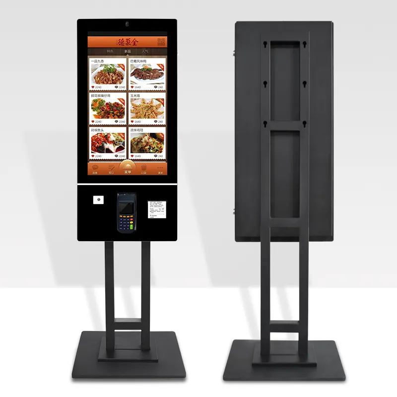 21.5 32 Inch Android Pay Atm Bill Touchscreen Restaurant Bestellen Machine Slimme Terminal Pos Contant Self Service Betaling Kiosk