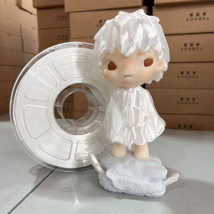 Filamento de Impresora 3D de PLA de Seda Blanco, 1 kg, Sin Atascos, Calidad Estable, Suave y Brillante - Product Image 4