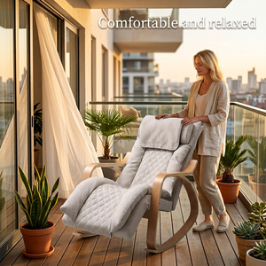 Sillón de Masaje Eléctrico de Lujo con Vibración, Calor, Reclinación y Gravedad Cero 3D - Product Image 5