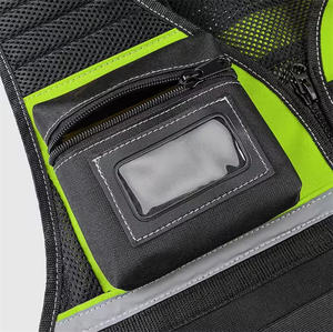 Veste de travail tactique à multiples poches avec fermeture éclair en toile personnalisée, veste de travail robuste pour électriciens - Product Image 5