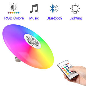 Haute Puissance Télécommande UFO <span class=keywords><strong>Ampoule</strong></span> Lumière Coloré BT Haut-Parleur Musique 24w Smart Rgb Plafonnier Led Ampoules - Product Image 6