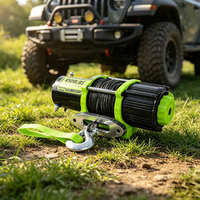 Treuil électrique monté sur véhicule tout-terrain avec corde en nylon personnalisable pour le sauvetage sur le terrain et le remorquage