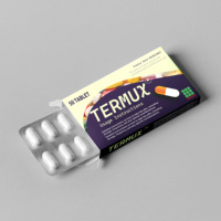 Boîte en papier cartonnée pour médicaments ayurvédiques, emballage de capsules de médicaments de différentes formes, personnalisable, écologique et biodégradable