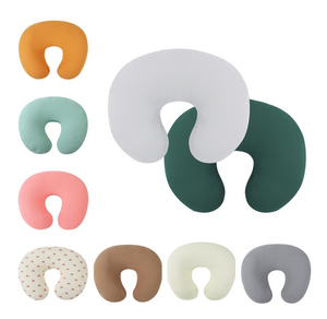 Oreiller en coton en forme de U, doux, portable et réglable, avec support pour le cou du bébé, oreiller d'allaitement, oreillers d'allaitement originaux - Product Image 2