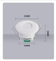Capteur micro-ondes intégré 5.8G 12V/24V à courant faible, interrupteur à induction de présence humaine à contact sec