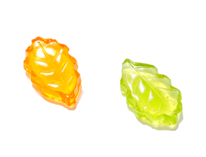 Caramelle Gommose a Forma di Foglia Autunnale, Dolci in Gelatina di Acero e Quercia, Traslucidi e Lucidi, Tema Raccolto, Vendita all'Ingrosso - Product Image 1