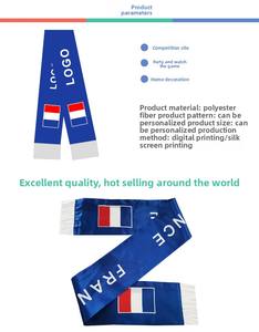 ผ้าพันคอเชียร์ฟุตบอล 2026 สหรัฐอเมริกา แคนาดา เม็กซิโก ผ้าโพลีเอสเตอร์สองด้าน แต่งพู่ ผ้าซาติน ขนาด 46x40x32 ซม. ใช้ได้ทุกฤดู - Product Image 6
