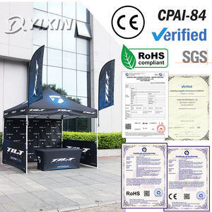 Tenda per Fiere e Mercati Resistente con Logo Personalizzato 10X10Ft Gazebo Pop-up Tenda Pieghevole - Product Image 2