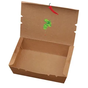 Voedselcontainer Papier Snelle Doos Kartonnen Houten Container Stand Up Zakjes Voor Voedsel Pakket