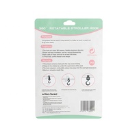 Crochet de poussette noir pour bébé, crochet de cintre, Durable, lot de 2 pièces