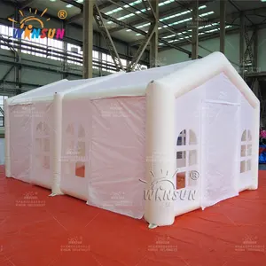Kommerzielle aufblasbare große Zelte im Freien für Veranstaltungen billiges weißes Party zelt für Hochzeits vermietung