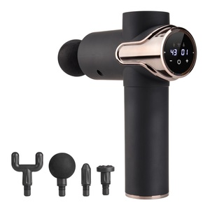 Pistolet de <span class=keywords><strong>massage</strong></span> rechargeable pour la thérapie des tissus profonds, portable, avec 4 têtes de <span class=keywords><strong>massage</strong></span> à faible son, appareil de thérapie corporelle complète - Product Image 1