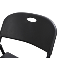 Chaise de salle à manger pliable moderne en plastique avec cadre métallique, imperméable et portable, pour cuisine extérieure, hôpital, villa, parc, jardin, chambre