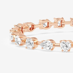 Bracelet de mode en diamants de laboratoire de formes variées 7 CTW, 7 pouces, élégant, étincelant, bijoux modernes pour femmes - Product Image 3