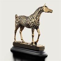 Sculpture de cheval animal arabe en bronze grandeur nature de décoration de jardin à la maison