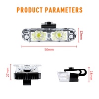 6 LED-Blitz warnleuchte 12V Blitz gitter Blinklicht LKW Auto Leuchtfeuer Lampe Bernstein Rot Blau Weiß Licht