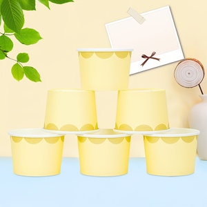 Nouveauté : Gobelets en papier pour glace et gelato, avec couvercle, personnalisables avec logo, 3oz, 5oz, 8oz, 10oz - Product Image 1