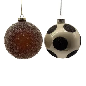 2023 Hot Sale Of High-quality Champagne Christmas Tree Decorations Glass Ball