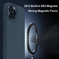 Coque de téléphone originale en silicone liquide 1to1 pour appareils Apple Housse de charge sans fil pour iPhone 15 14 Pro Max 13 12