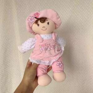 Pour bébé ma première poupée ours en peluche peluche super douce avec remplissage en coton PP soulagement du stress pour 5-7 ans rose/blanc 13 - Product Image 3