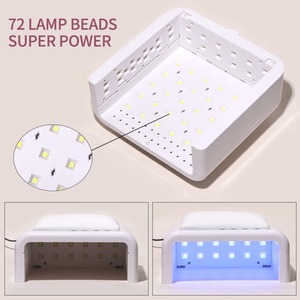 Coussin repose-bras pour ongles avec lampe UV LED 72 LED pour le durcissement du gel, support de main pour manucure en salon - Product Image 4