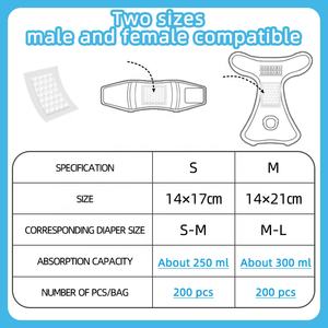 सुपर नरम और अशोषक कुत्ते के पेट बैंड या महिला कुत्ते डायपर के लिए बूस्टर पैड - Product Image 5