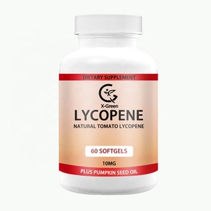 Integratore di Licopene OEM/ODM <span class=keywords><strong>10</strong></span> mg, Supporto Antiossidante per la Salute della Prostata, Supplemento di Licopene per Uomini con Olio di Zucca, 60 Capsule Morbide - Product Image 1