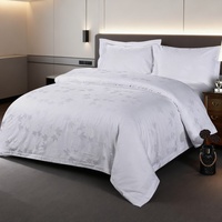 Ensemble de literie de luxe pour hôtel de haute qualité, 100% coton égyptien tissé, écologique, 400TC, taille Queen et King, housse de couette, ensemble quatre pièces