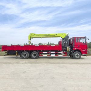 รถบรรทุกติดเครน Shacman Delong 6x4 พร้อมอุปกรณ์ Huade บูม 5 ท่อน รับน้ำหนัก 14 ตัน เครื่องยนต์ Weichai 270 แรงม้า เกียร์และปั๊ม - Product Image 3