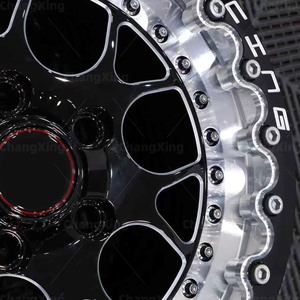 Nuevas Llantas de Aleación de Aluminio Beadlock para Carreras Todoterreno, Multirradio, 5x120, 5x114.3, 5x112, 6X139.7, 17-20 Pulgadas, Forjadas, Acabado Negro - Product Image 2