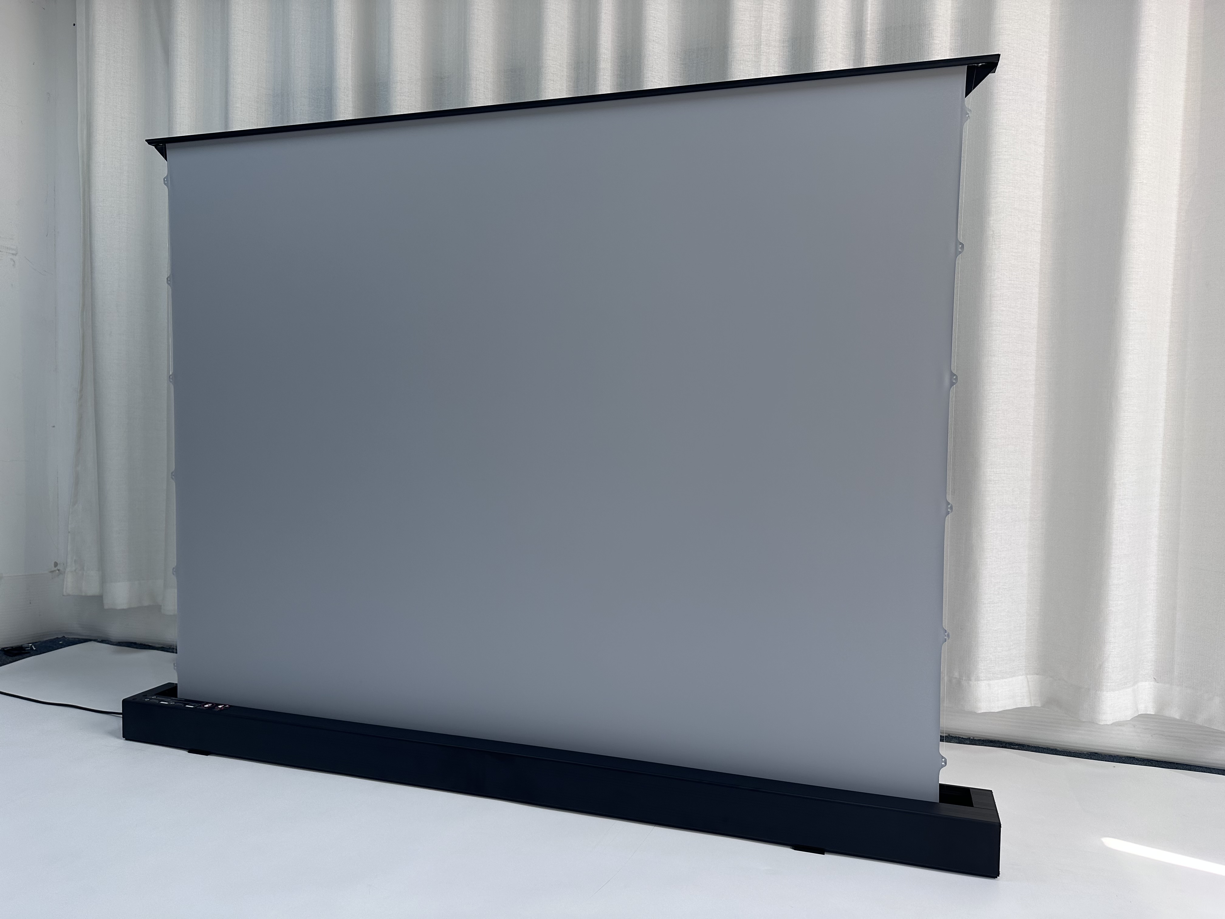 72 84 92 100 110 120 133 150inch Smart Motorized Floor Rising Grey