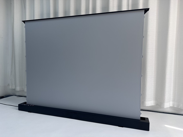 72 84 92 100 110 120 133 150inch Smart Motorized Floor Rising Grey Crystal Screen Electronic ALR Projection Screen for Projector
