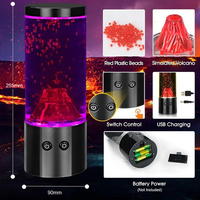 Proyector de Galaxias, Lámpara Volcán LED RGB Recargable por USB, con Efecto de Erupción, para Habitación Infantil, Dormitorio y Decoración de Fiestas