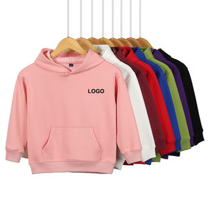 Logo personnalisé de haute qualité épais 100% coton avec polaire enfant en bas âge enfants sweats à capuche pull - Product Image 6