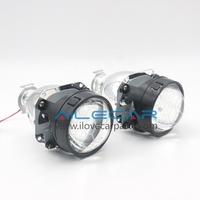 AILECAR Projecteur LED 2,5 pouces Super Lumineux pour Voiture, Lampe de Projecteur LED Mini Carrée Bi-LED pour Voiture