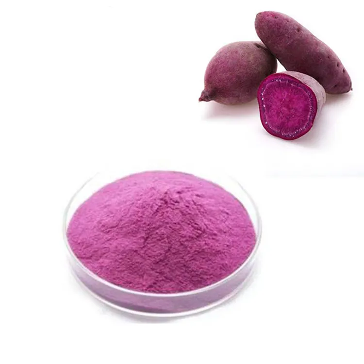 100% polvo de batata de alimentos naturales/polvo de batata púrpura suministro de pigmento de polvo de jugo de fruta púrpura puro Extracto de hierbas