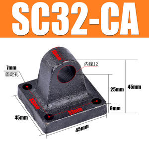 Placa de Montaje para Cilindro Estándar SC, Piezas Neumáticas, Oreja Simple CA, Oreja Doble CB, Placa de Brida Cuadrada, Soportes FA/FB - Product Image 6