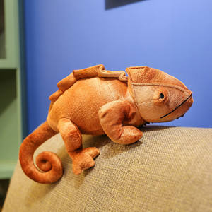 Simulación creativa de reptiles, lagarto, camaleón, juguetes de <span class=keywords><strong>peluche</strong></span>, peluches hechos a medida, juguete de camaleón suave personalizado - Product Image 4