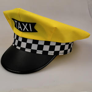 Sombrero Octágono de conductor de <span class=keywords><strong>taxi</strong></span> amarillo de fábrica Manwu, accesorio festivo para Cosplay y fiestas navideñas, sombreros de fiesta - Product Image 6