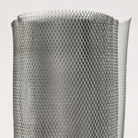 Grille de protection de gouttière en métal expansé en acier inoxydable, filtre anti-feuilles en forme de losange en rouleau