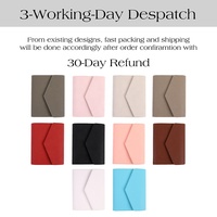 Agenda minimaliste A6 en cuir Saffiano noir Hongbo 10 couleurs avec enveloppe et feuille volante disponible