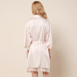 FUNG 3031 Pijamas de Satén de Alta Calidad para Mujer al por Mayor, Bata de Encaje, Vestido de Noche, Ropa de Dormir - Product Image 4