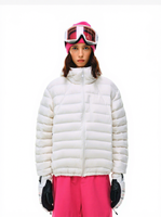 Fabricant de vestes matelassées personnalisées, veste en duvet personnalisée, 95% duvet de canard, duvet d'oie, veste ultra-douce et légère pour femme, veste d'hiver