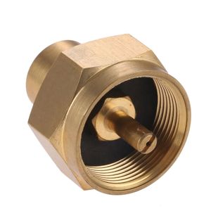 1lb פרופן בקבוק גז מתאם פליז מיכל פליז מיכל עם 1/4 "חוט נשיים - Product Image 1