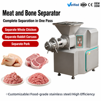 Machine automatique de séparation os-viande pour l'alimentation animale, la fabrication de saucisses, de boulettes et de bacon, destinée aux usines de transformation alimentaire