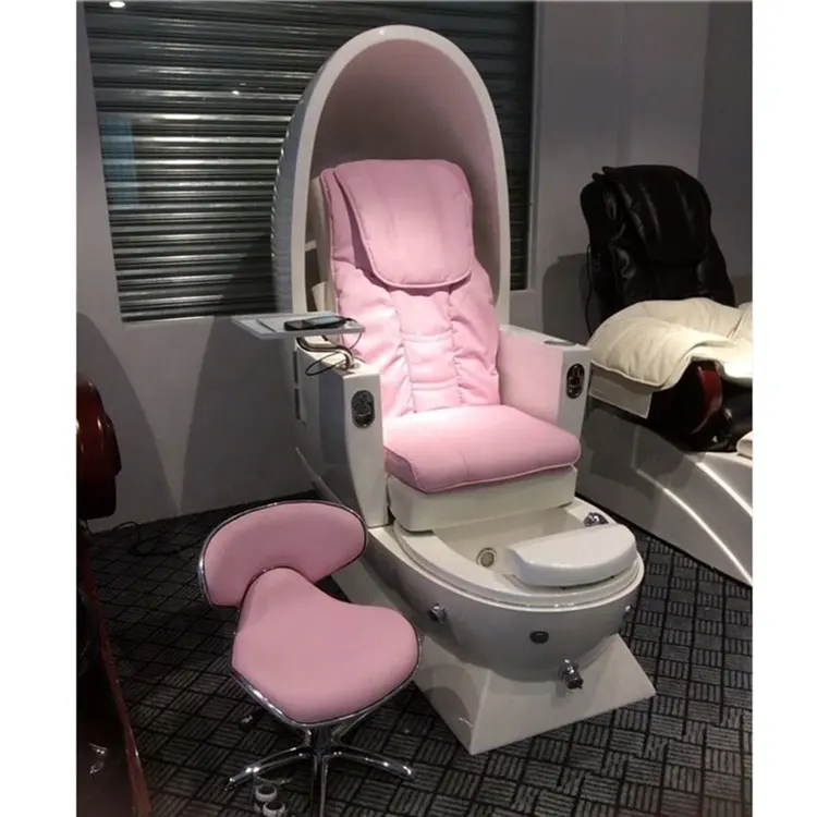 Chaise de pédicure électrique en forme d'œuf, fauteuil pour massage au spa