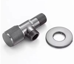 Vanne d'angle de commande à deux voies en acier inoxydable OEM pulvérisateur à 3 compartiments pour hôtel salle de douche appartement salle de bain <span class=keywords><strong>accessoires</strong></span> de robinet - Product Image 5