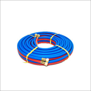 <span class=keywords><strong>สาย</strong></span>เชื่อมท่อก๊าซอะเซทิลีนแบบคู่มีความยืดหยุ่นน้ำหนักเบามีสองสีได้รับการรับรองมาตรฐาน ISO - Product Image 2